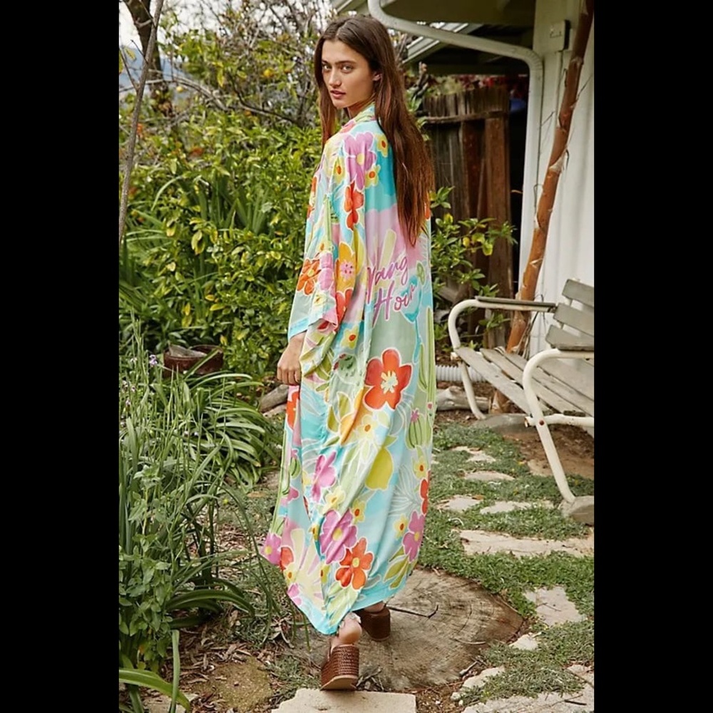 (RESERVE FOR IVORY ROSE) Spell and the Gypsy Margi Hour Floral Robe S/M - Picture 2 of 6